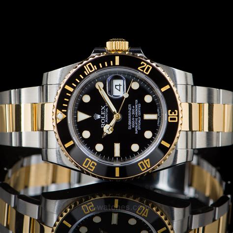 rolex submariner blue gold steel price|Rolex Submariner two tone price.